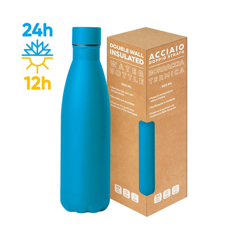 Steel Mat Bottle Flat – Borraccia Termica 500ml