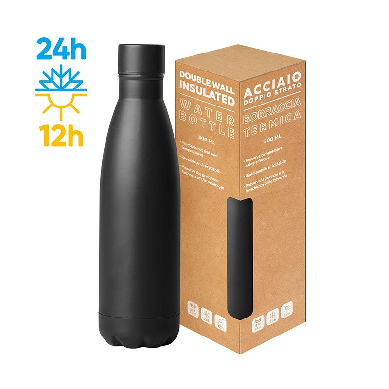 Steel Mat Bottle Flat – Borraccia Termica 500ml