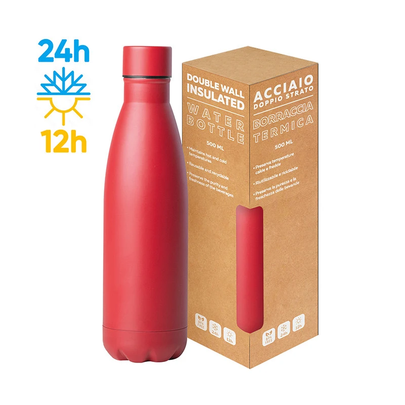 Steel Mat Bottle Flat – Borraccia Termica 500ml