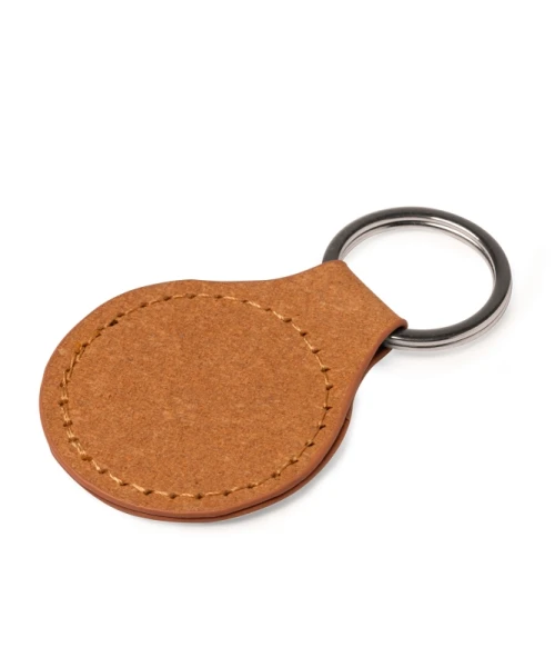 Portachiavi in Pelle Riciclata - Tondo