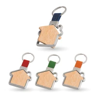 Portachiavi in Legno e Metallo Girevole - Casa